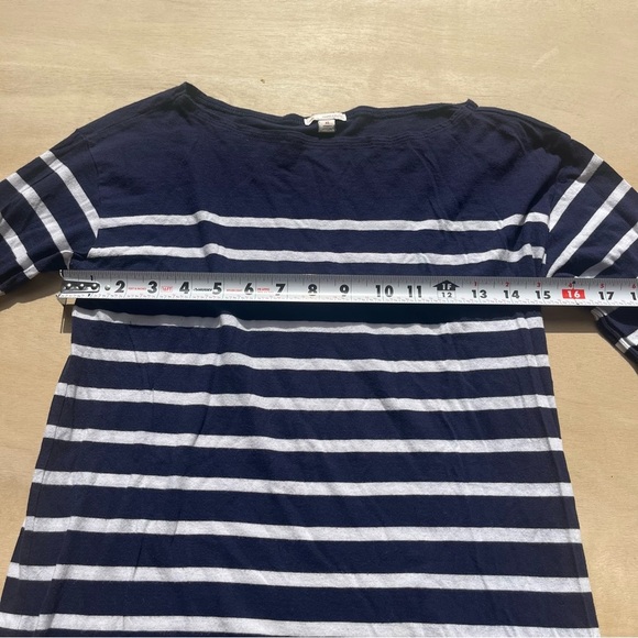 Vintage Gap Casual Striped Navy Long Sleeve Crew full length Shirt women’s xs - Picture 6 of 8